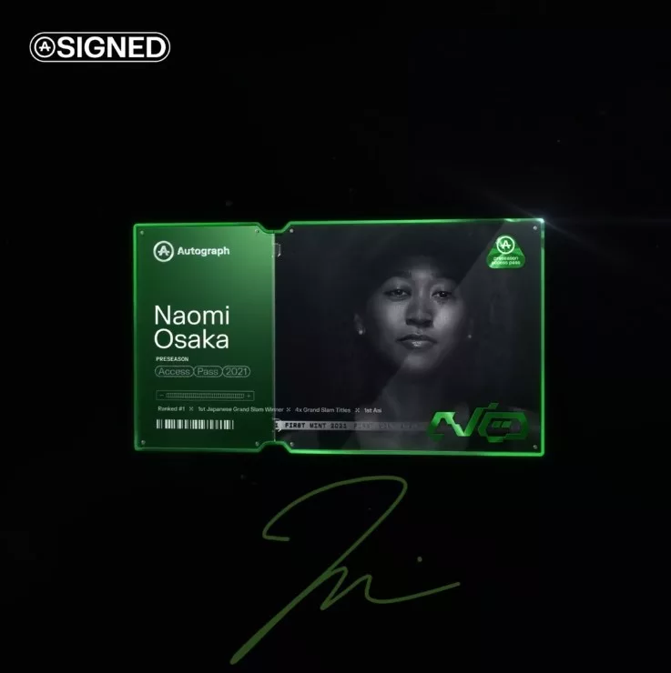 Naomi Osaka Autograph NFT - signed